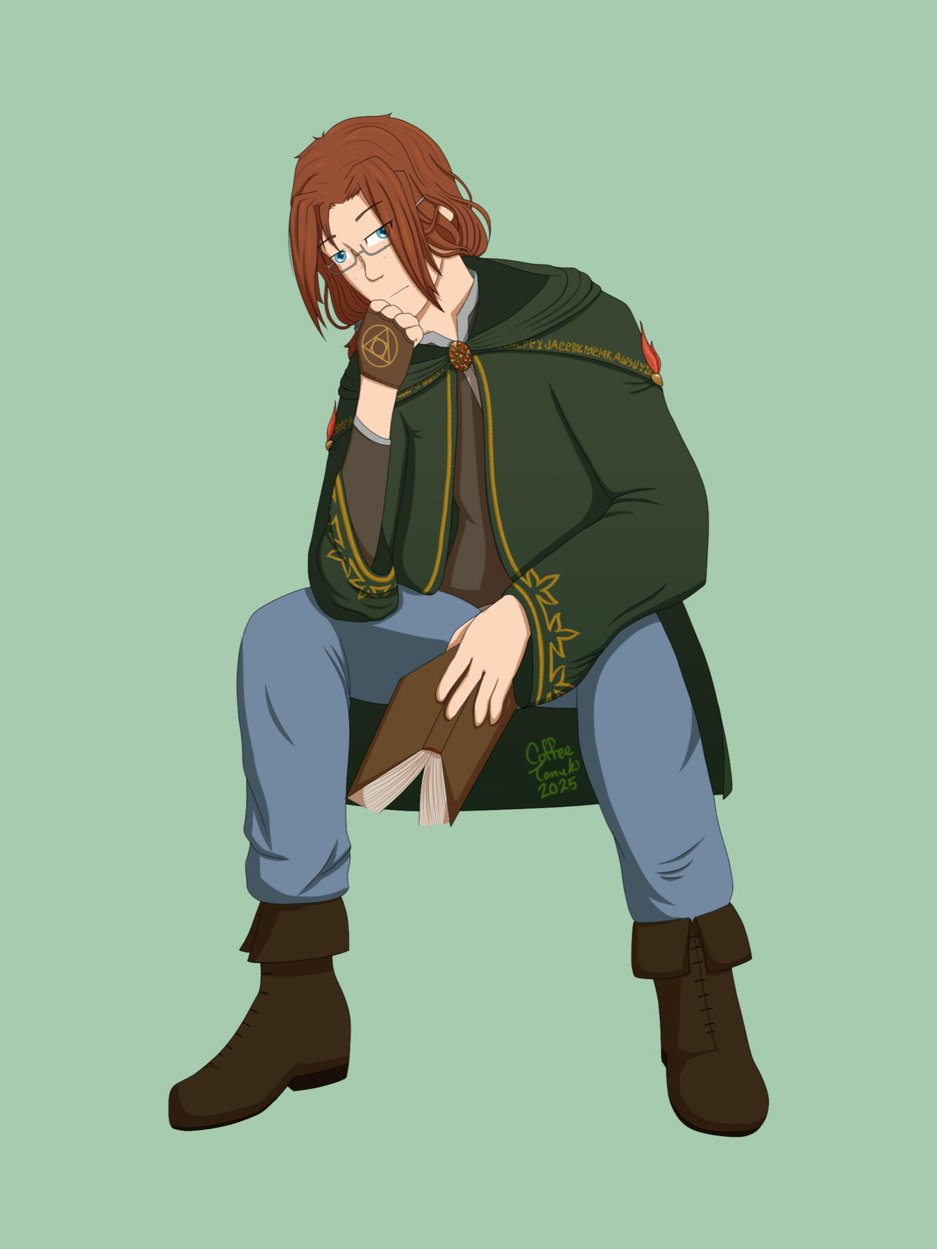 Pepper the Mage (belongs to @chromedragoon.bsky.social)